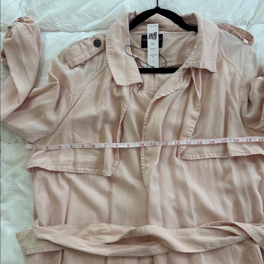 NWT Walter Baker Pale Pink Trench Coat